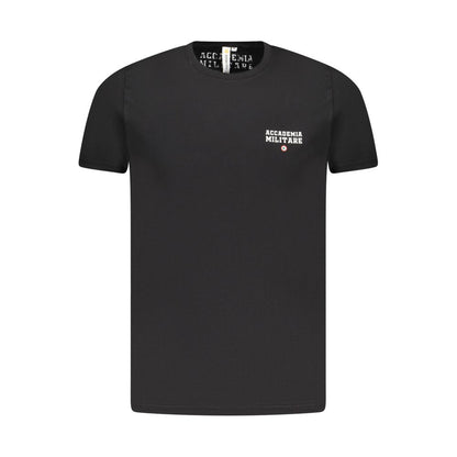 T-shirt en coton noir Accademia Militare
