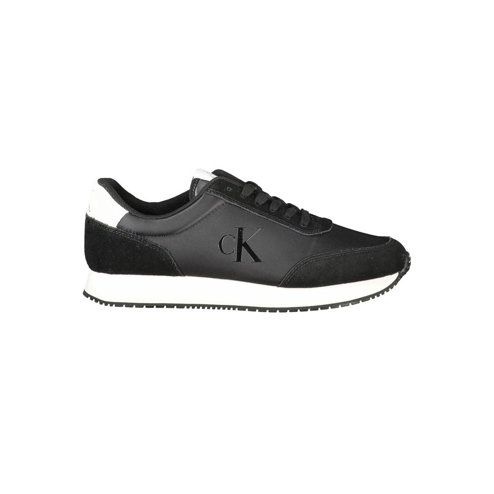 Calvin Klein Black Polyester Sneaker by Calvin Klein