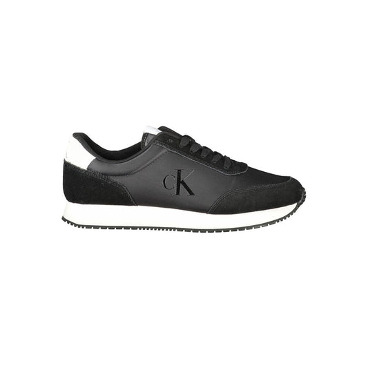 Calvin Klein Black Polyester Sneaker by Calvin Klein