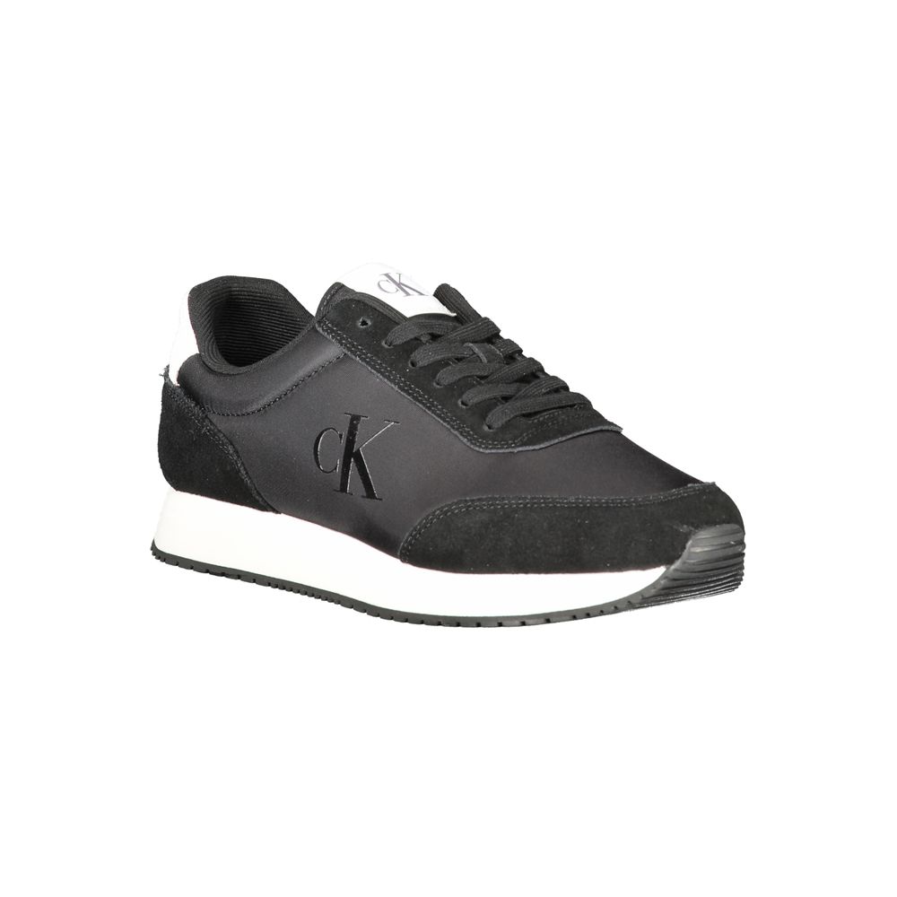 Calvin Klein Black Polyester Sneaker by Calvin Klein