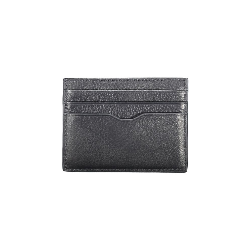 Portefeuille en cuir bleu Tommy Hilfiger