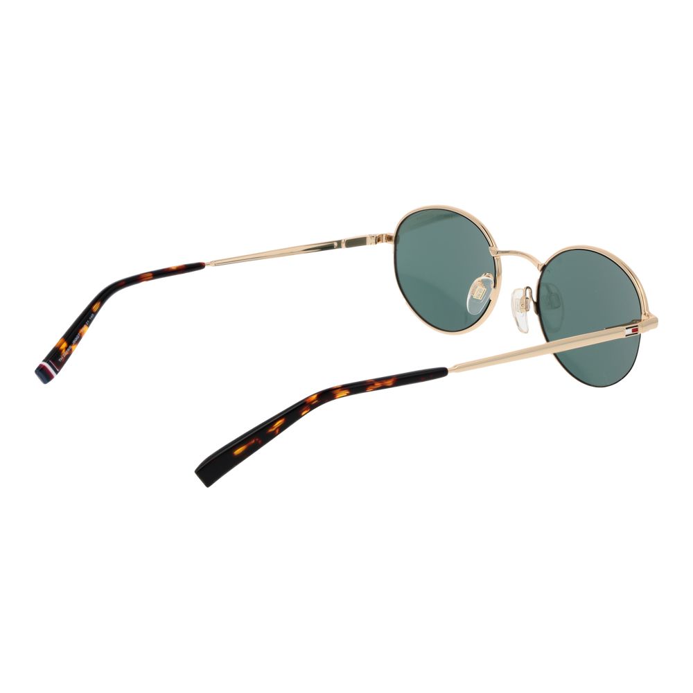 Lunettes de soleil unisexes dorées Tommy Hilfiger