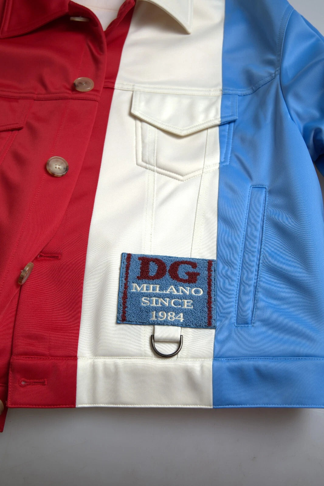Dolce &amp; Gabbana Multicolor Polyester Collar Short Jacket