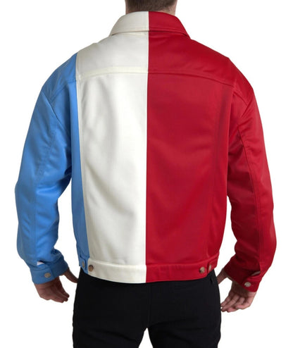 Dolce &amp; Gabbana Multicolor Polyester Collar Short Jacket