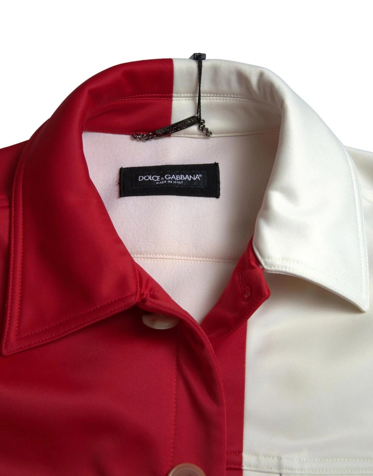 Dolce &amp; Gabbana Multicolor Polyester Collar Short Jacket