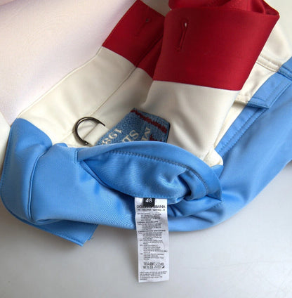 Dolce &amp; Gabbana Multicolor Polyester Collar Short Jacket