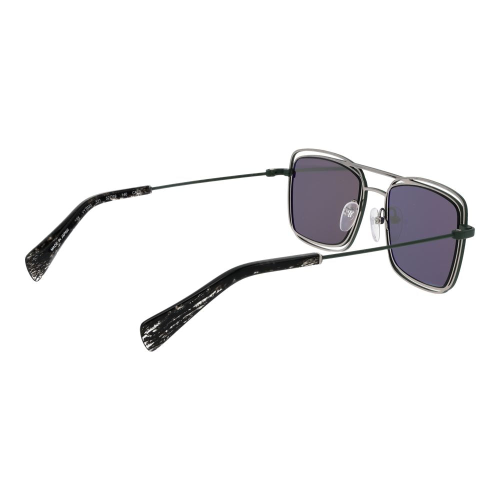 Lunettes de soleil unisexes vertes Yohji Yamamoto