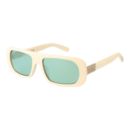 Lunettes de soleil unisexes crème GCDS