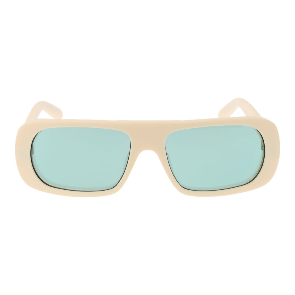 Lunettes de soleil unisexes crème GCDS