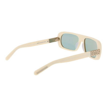 Lunettes de soleil unisexes crème GCDS