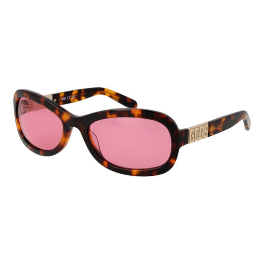Lunettes de soleil unisexes marron GCDS