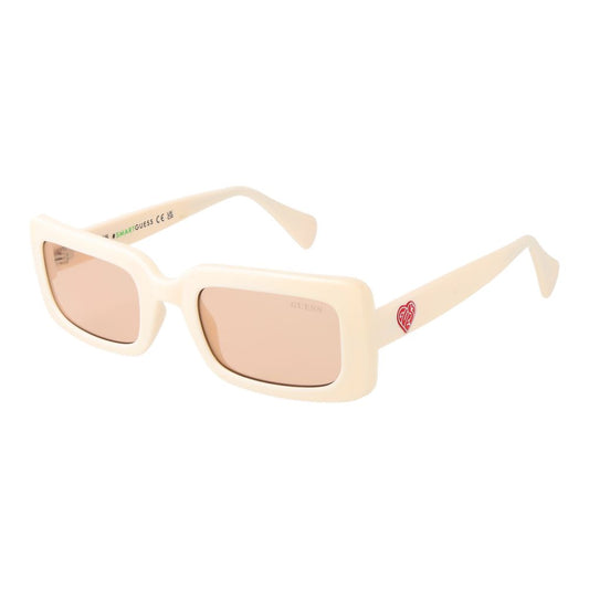 Lunettes de soleil unisexes beiges Guess