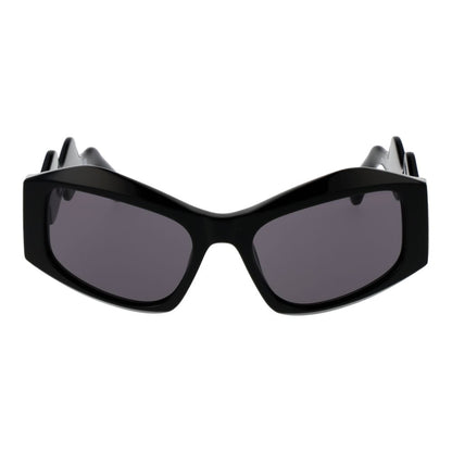 Lunettes de soleil unisexes noires GCDS