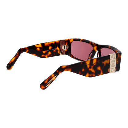 Lunettes de soleil unisexes marron GCDS
