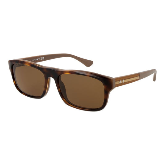 Lunettes de soleil marron pour homme