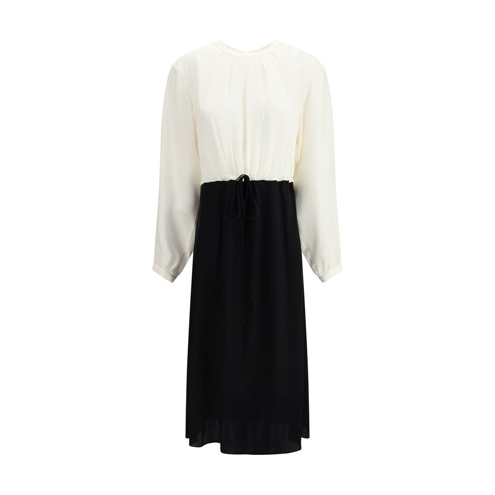 Crida Milano Correr Silk Midi Dress Elegant Silhouette
