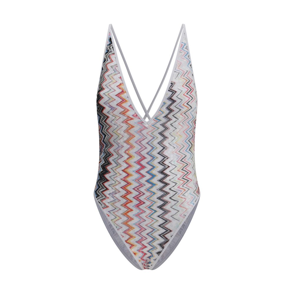 Maillot de bain emblématique Missoni en zigzag