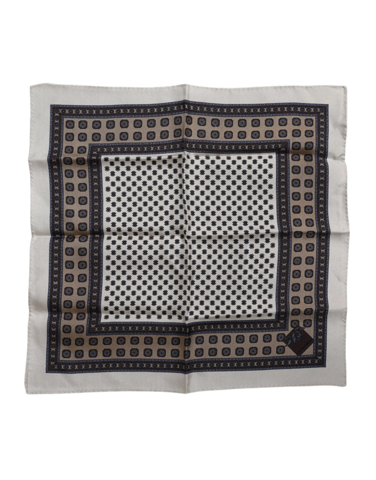 Dolce &amp; Gabbana Multicolor Patterned Square Men Foulard Scarf