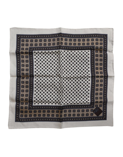 Dolce &amp; Gabbana Multicolor Patterned Square Men Foulard Scarf