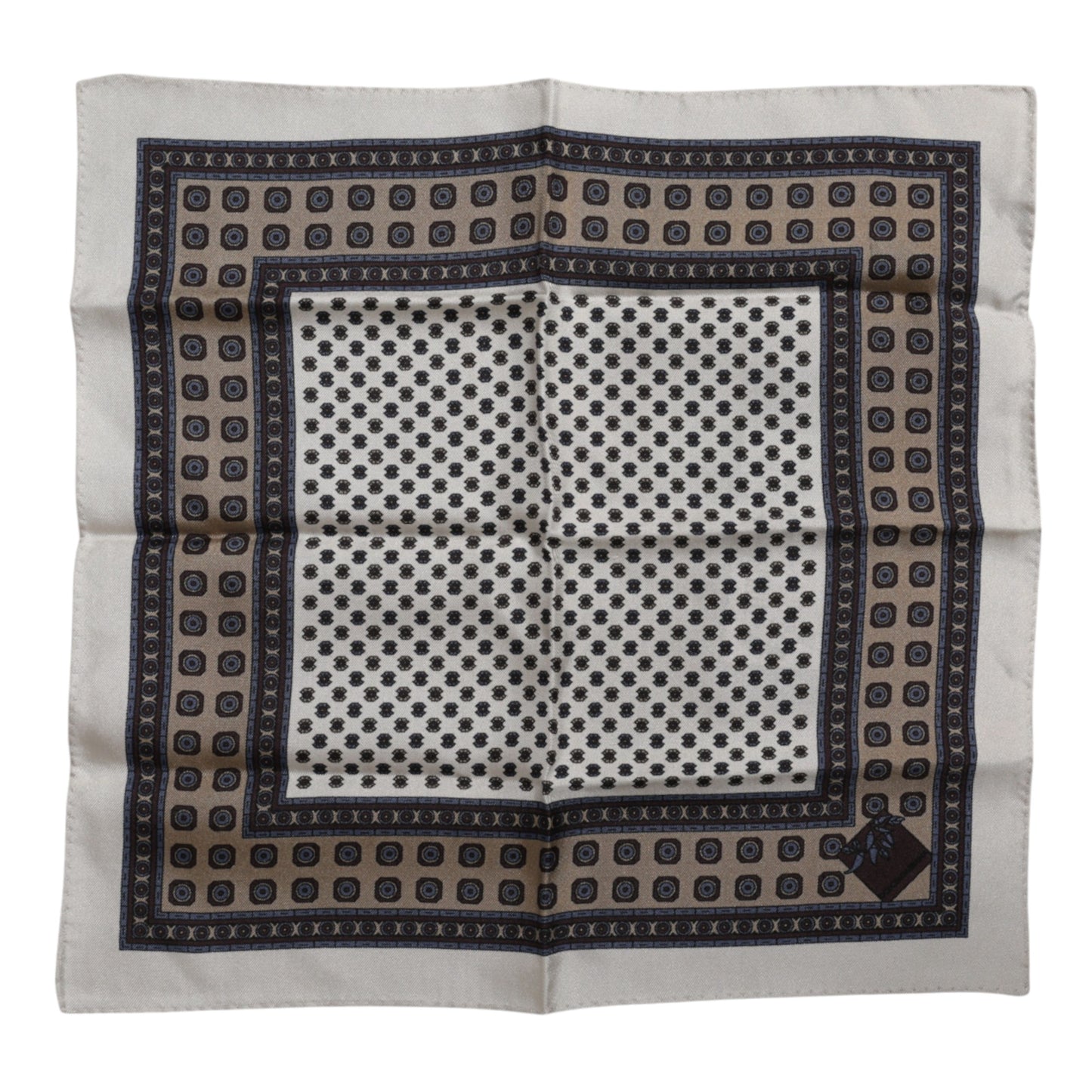Dolce &amp; Gabbana Multicolor Patterned Square Men Foulard Scarf