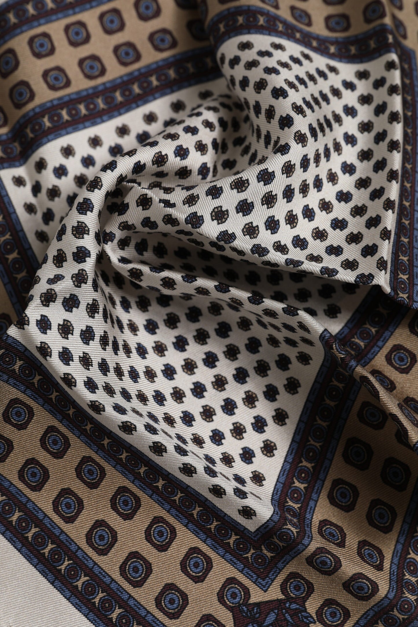 Dolce &amp; Gabbana Multicolor Patterned Square Men Foulard Scarf