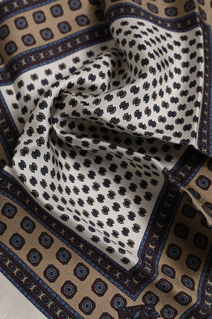 Dolce &amp; Gabbana Multicolor Patterned Square Men Foulard Scarf