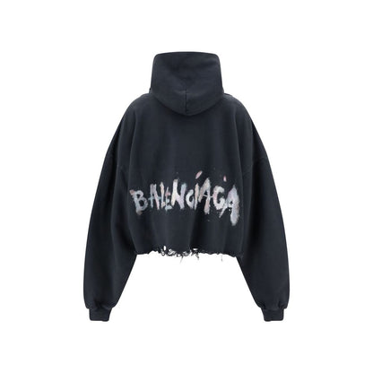 Sweat à capuche court Balenciaga