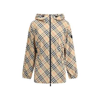Veste à capuche à carreaux Burberry Archivio