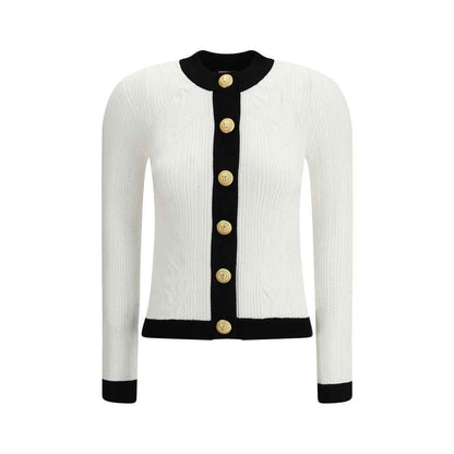 Balmain Contrast trim Cardigan