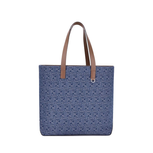 Sac fourre-tout en denim brodé Fendi