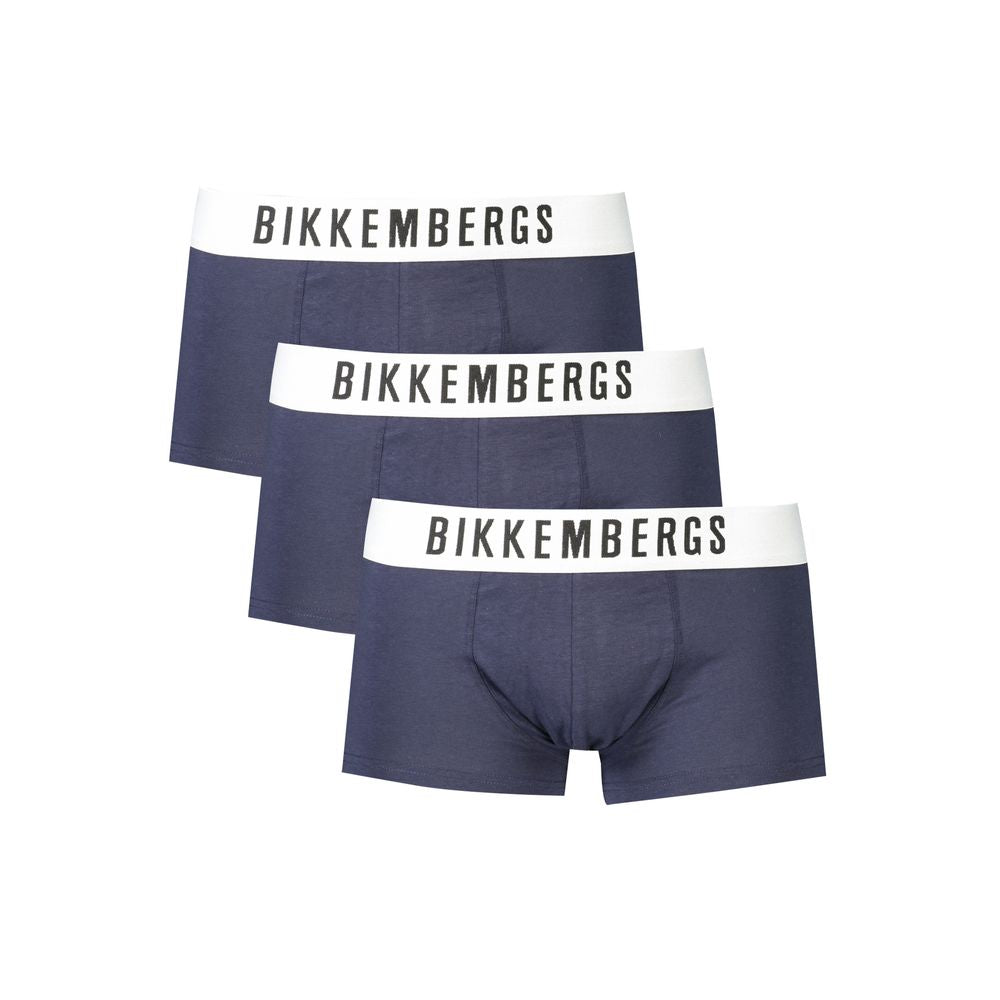 Sous-vêtements en coton bleu Bikkembergs