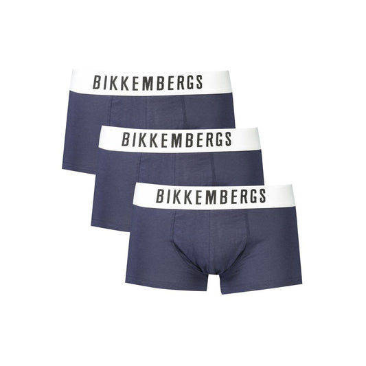 Sous-vêtements en coton bleu Bikkembergs