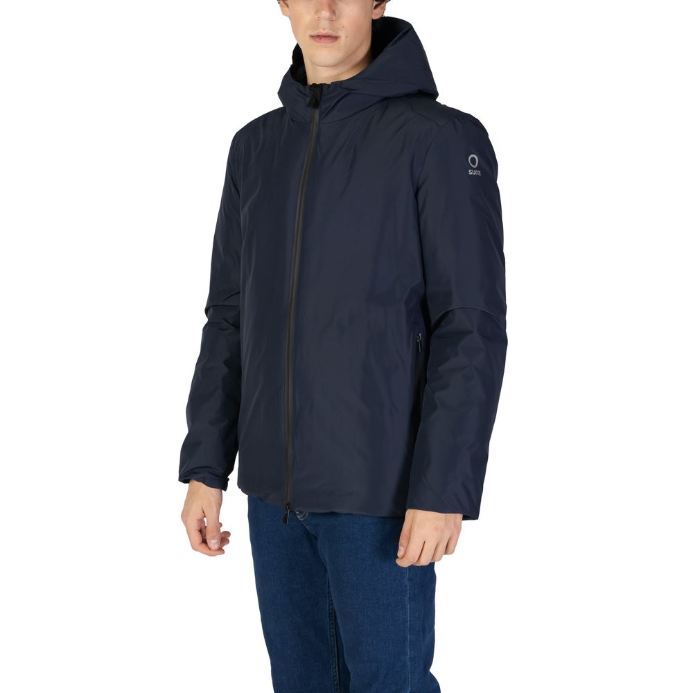 Suns Blue Polyester Jackets &amp; Coat