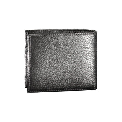 Portefeuille en cuir noir Tommy Hilfiger