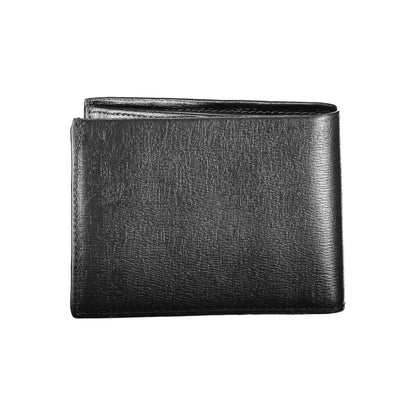 Portefeuille en cuir noir Calvin Klein
