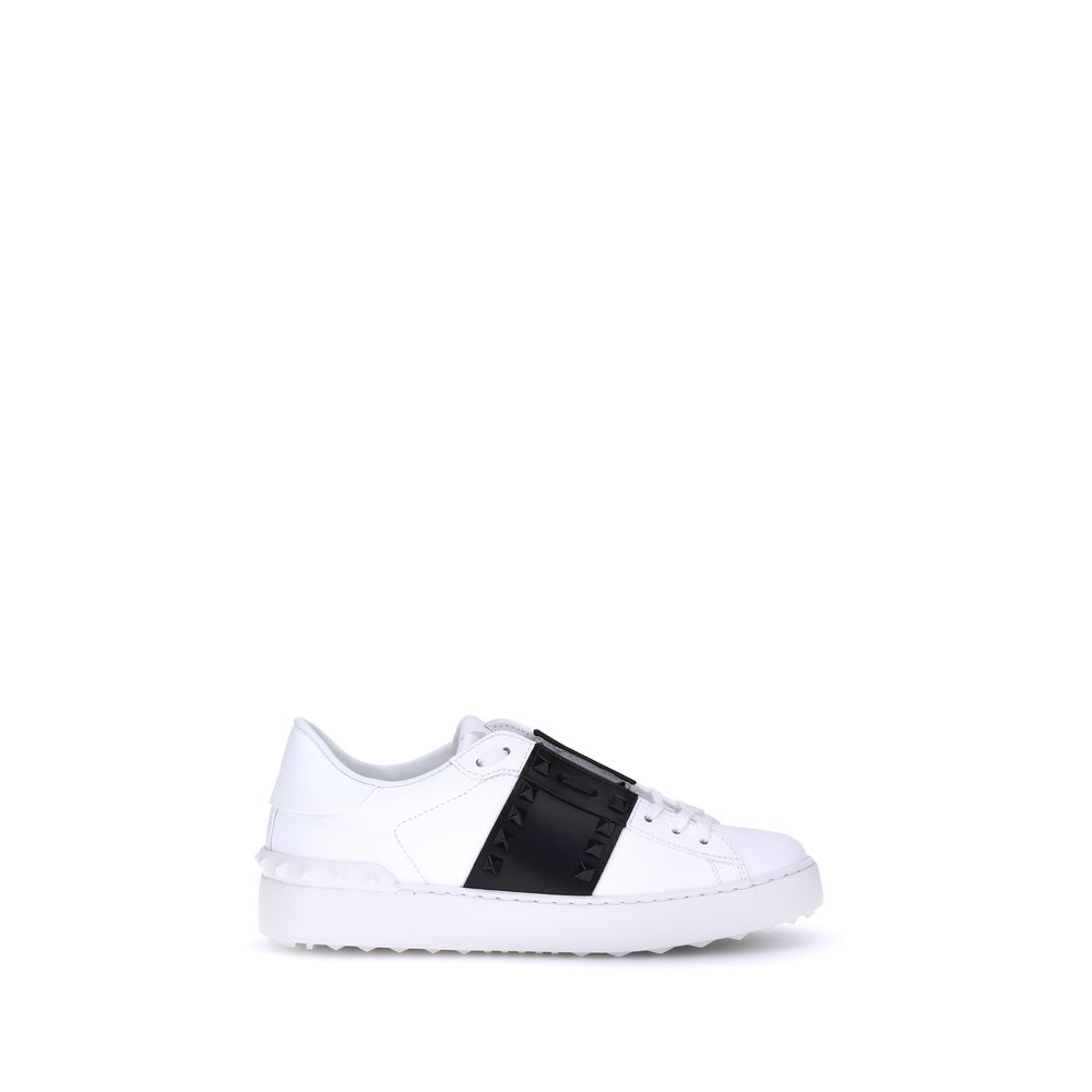 Valentino Garavani Rockstud Untitled Sneakers Kalfsleer Wit