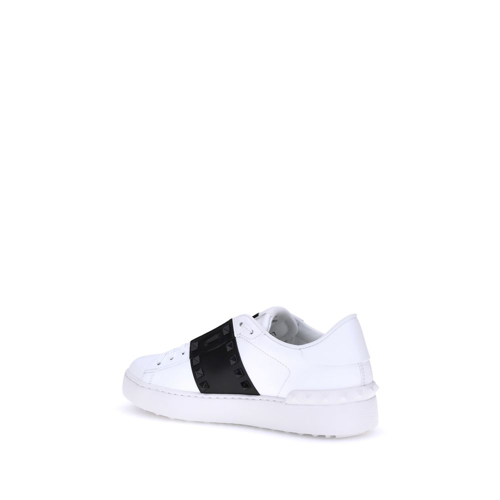 Valentino Garavani Rockstud Untitled Sneakers Kalfsleer Wit