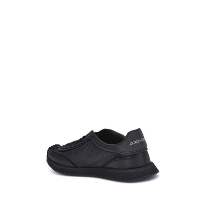 Dolce & Gabbana Sneakers Suede Inlays Monogram Black