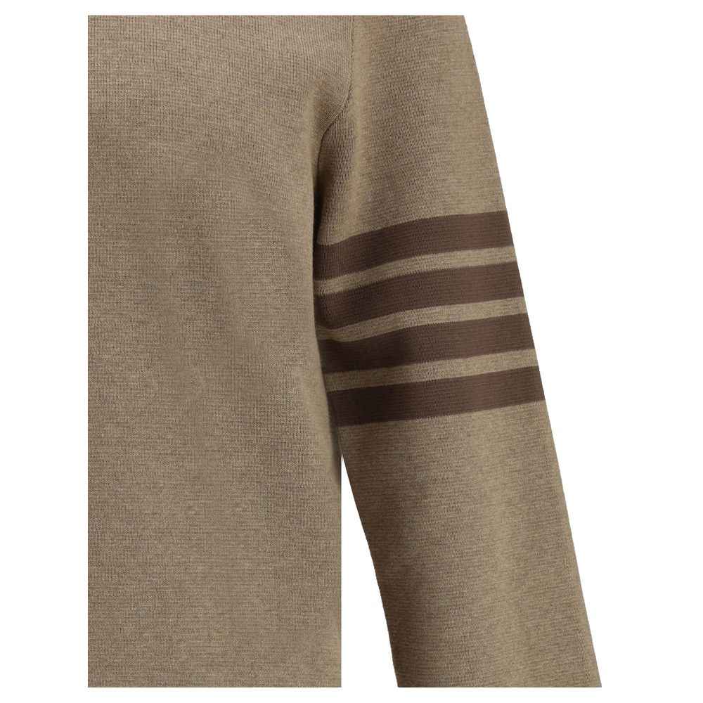 Thom Browne Milano Sweater Katoen Luxe Premium Zwart