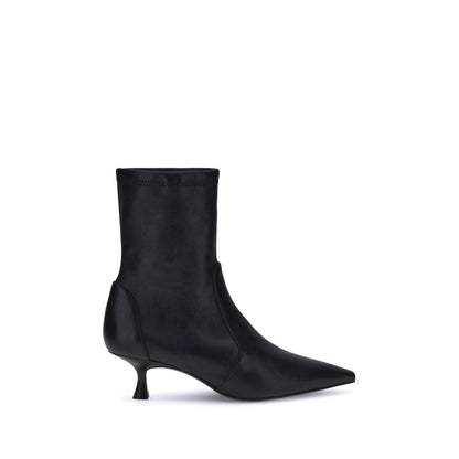Naomi Ankle Boots Stuart Weitzman Leather Kitten Heel