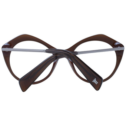 Yohji Yamamoto Brown Unisex Optical Frames
