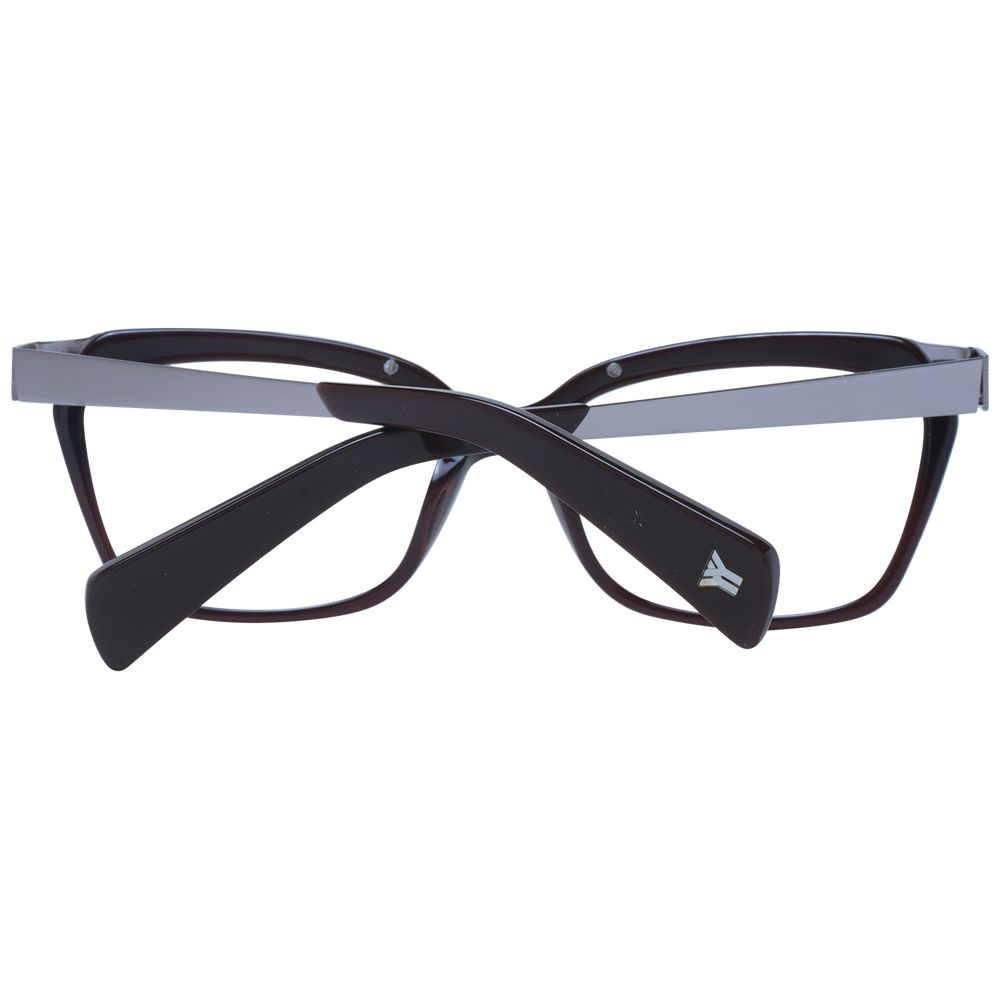 Yohji Yamamoto Brown Unisex Optical Frames by Yohji Yamamoto