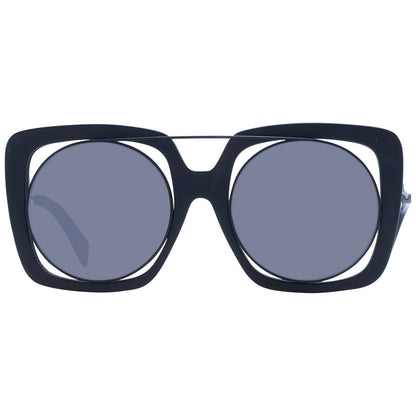 Lunettes de soleil unisexes noires Yohji Yamamoto