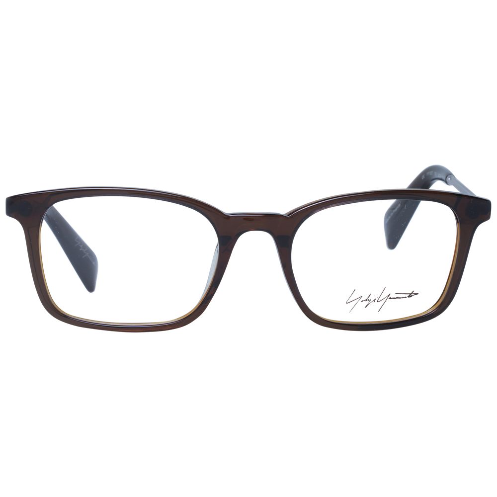 Yohji Yamamoto Brown Unisex Optical Frames by Yohji Yamamoto