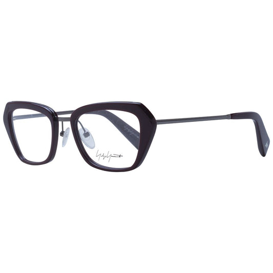 Yohji Yamamoto Burgundy Unisex Optical Frames by Yohji Yamamoto