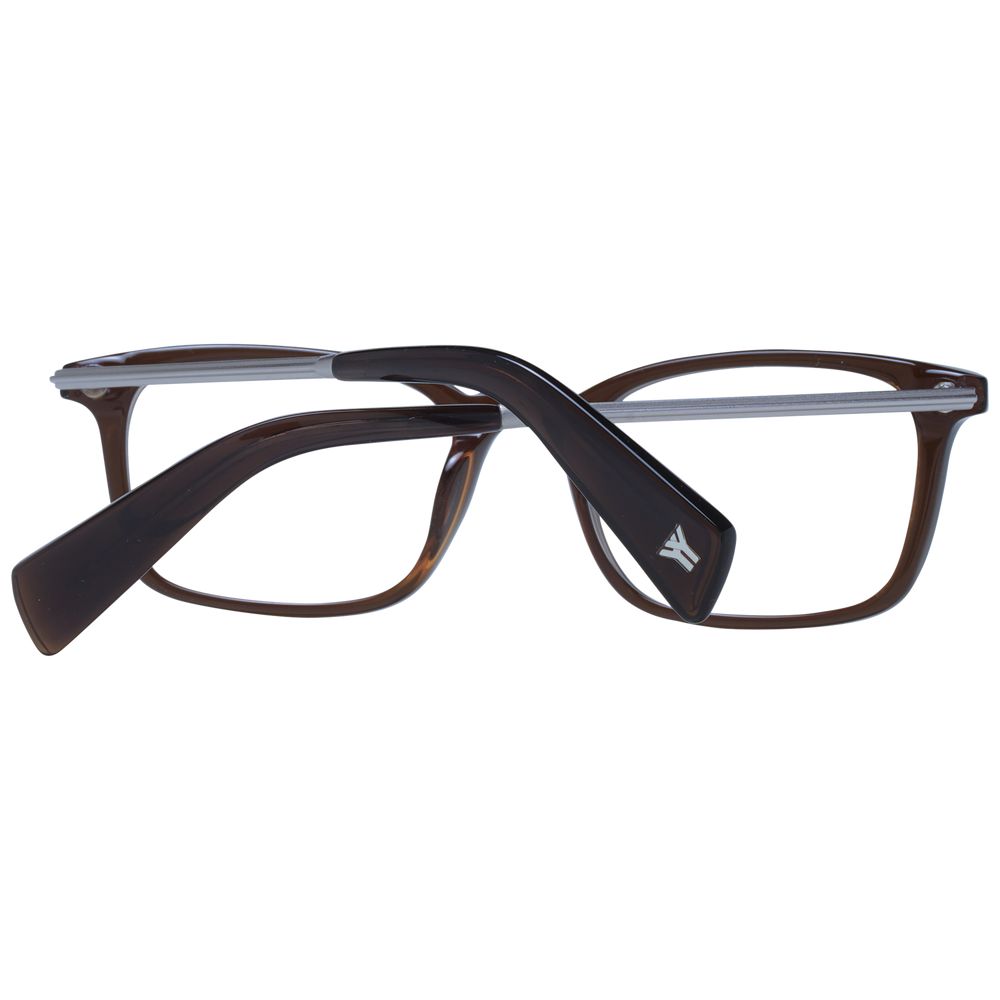 Yohji Yamamoto Brown Unisex Optical Frames by Yohji Yamamoto