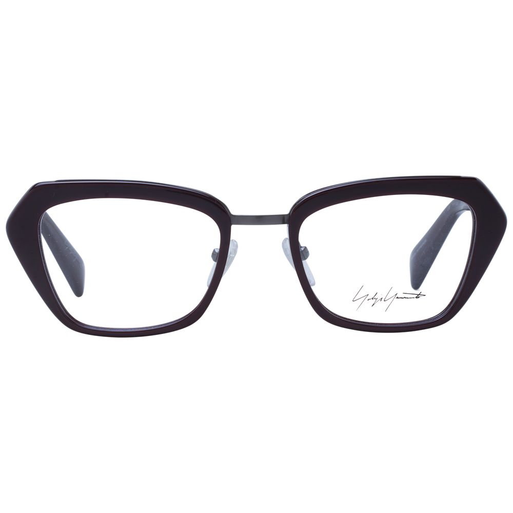 Yohji Yamamoto Burgundy Unisex Optical Frames by Yohji Yamamoto
