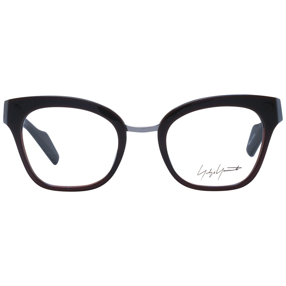 Yohji Yamamoto Brown Unisex Optical Frames by Yohji Yamamoto