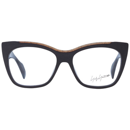 Montures de lunettes unisexes marron Yohji Yamamoto