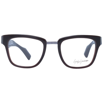 Montures de lunettes unisexes marron Yohji Yamamoto